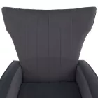 Relaxfotel, szürke Velvet szövet, BARET