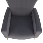 Relaxfotel, szürke Velvet szövet, BARET