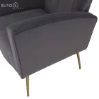 Relaxfotel, szürke Velvet szövet, BARET