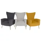 Relaxfotel, sárga Velvet szövet, BARET