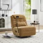 Luxus forgó fotel, hintafotel, mustársárga, UMRBO