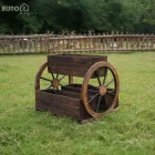 Fa virágcserép, barna, SABA
