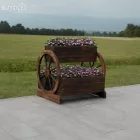 Fa virágcserép, barna, SABA