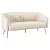 Design 3-as ülés kanapé, bézs Velvet szövet/gold króm-arany, BAGY