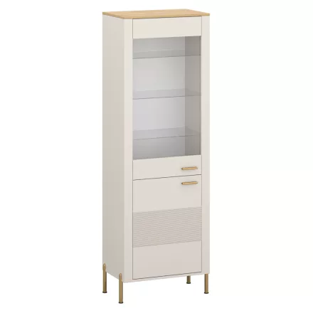 Vitrin, kasmír/kő tölgy, RUNOL 1D1W