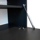 Előszobafal, antracit extra magasfényű HG/artisan tölgy, ALIVA V2