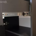 Előszobafal, antracit extra magasfényű HG/artisan tölgy, ALIVA V2