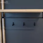 Előszobafal, antracit extra magasfényű HG/artisan tölgy, ALIVA V2