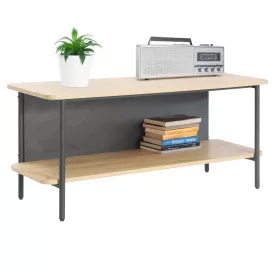 Polcos állvány, tölgy/fekete, SEFLOS