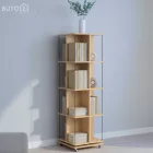Forgatható polc, tölgy/fekete, POTOR