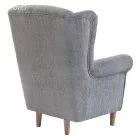 Füles fotel, szürke szövet Coral, CHARLOT