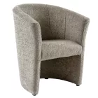 Klub fotel, szürkésbézs Taupe Coral anyag, CUBA
