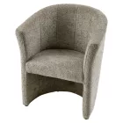 Klub fotel, szürkésbézs Taupe Coral anyag, CUBA
