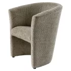 Klub fotel, szürkésbézs Taupe Coral anyag, CUBA